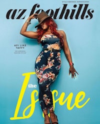 the cover of az foothills magazine